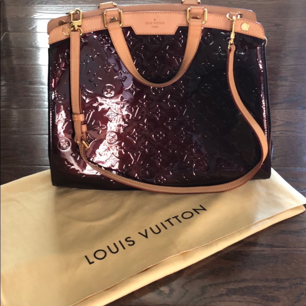 Brea Shimery Rouge Red Patent Leather Satchel.